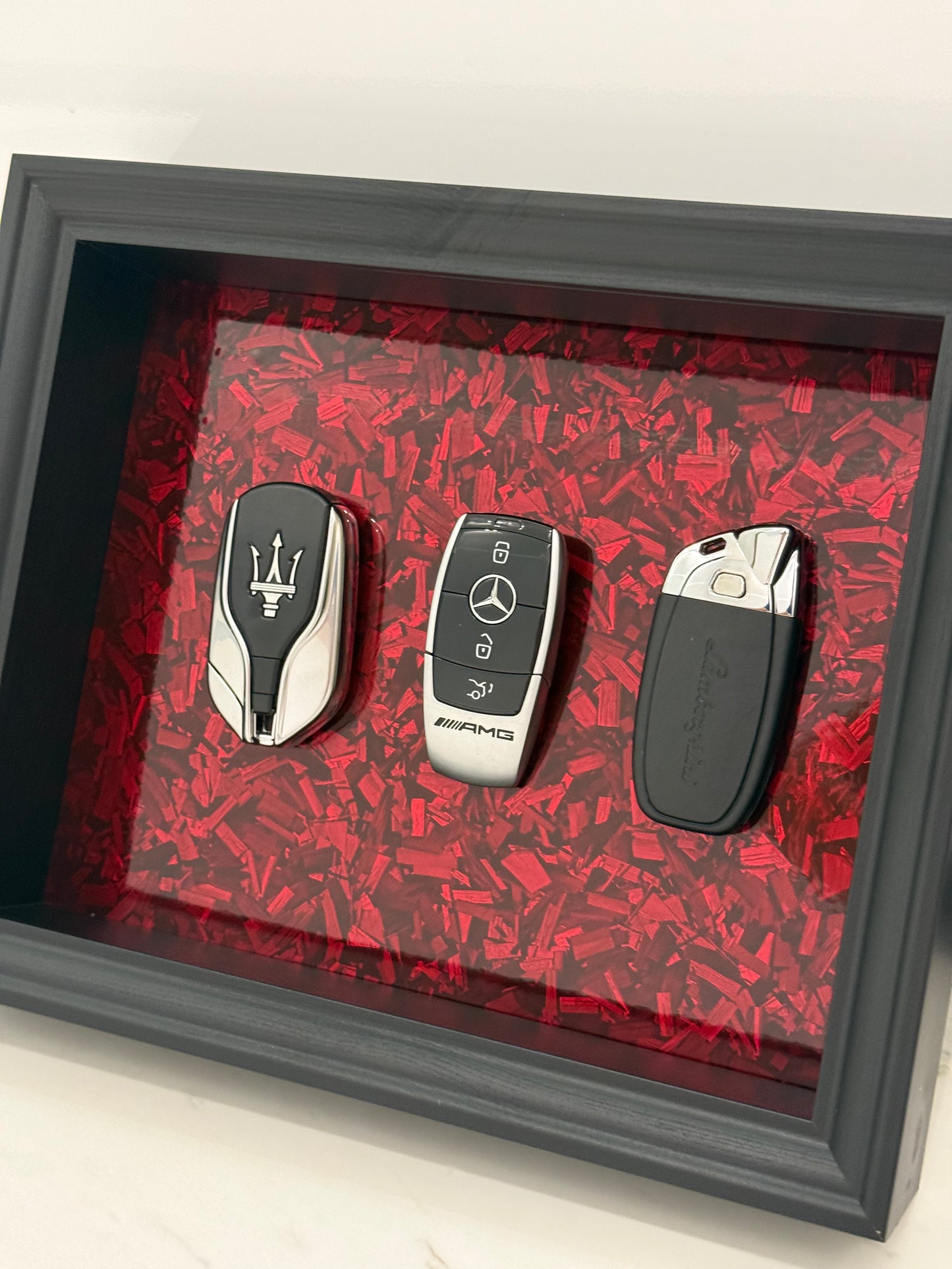 Elite Key Collection Shadow Box Frame – Luxury Automotive Inspired Wall Art