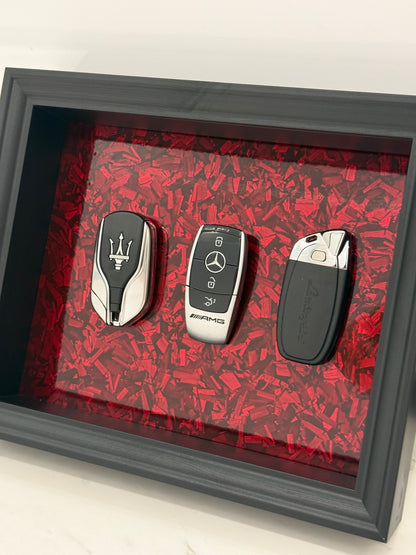 Elite Key Collection Shadow Box Frame – Luxury Automotive Inspired Wall Art