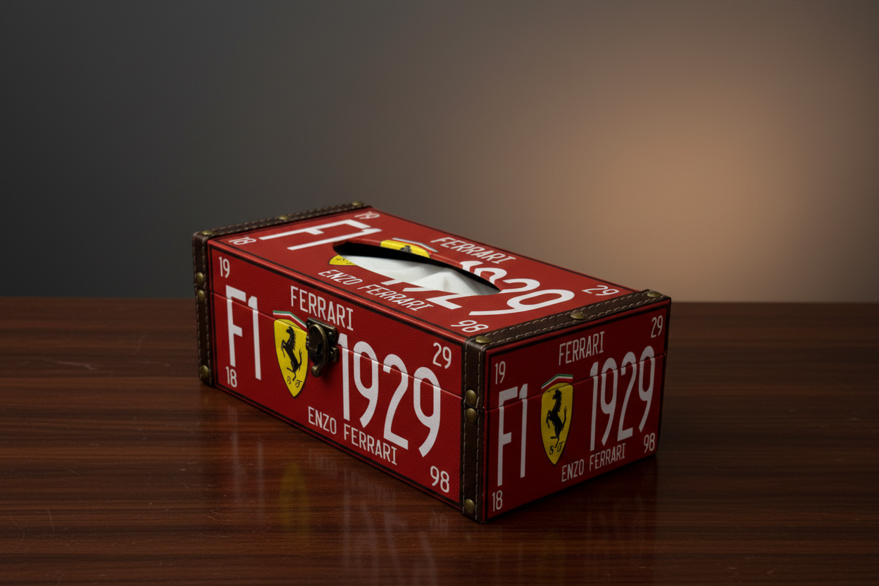 Ferrari-Inspired Luxury Tissue Box – Where Performance Meets Interior Style