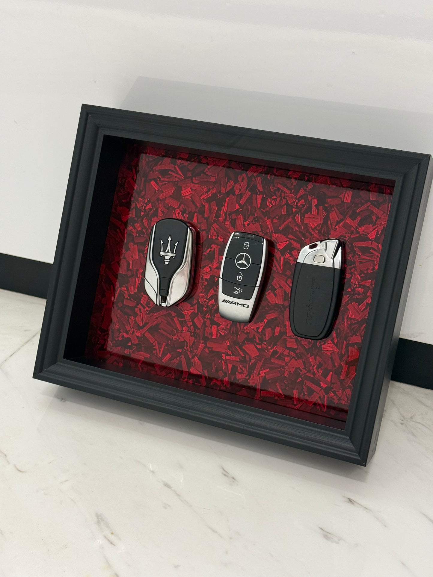 Elite Key Collection Shadow Box Frame – Luxury Automotive Inspired Wall Art