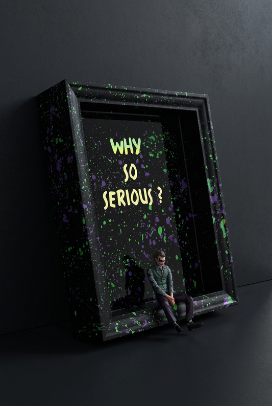 Joker “Why So Serious?” Shadow Box Frame