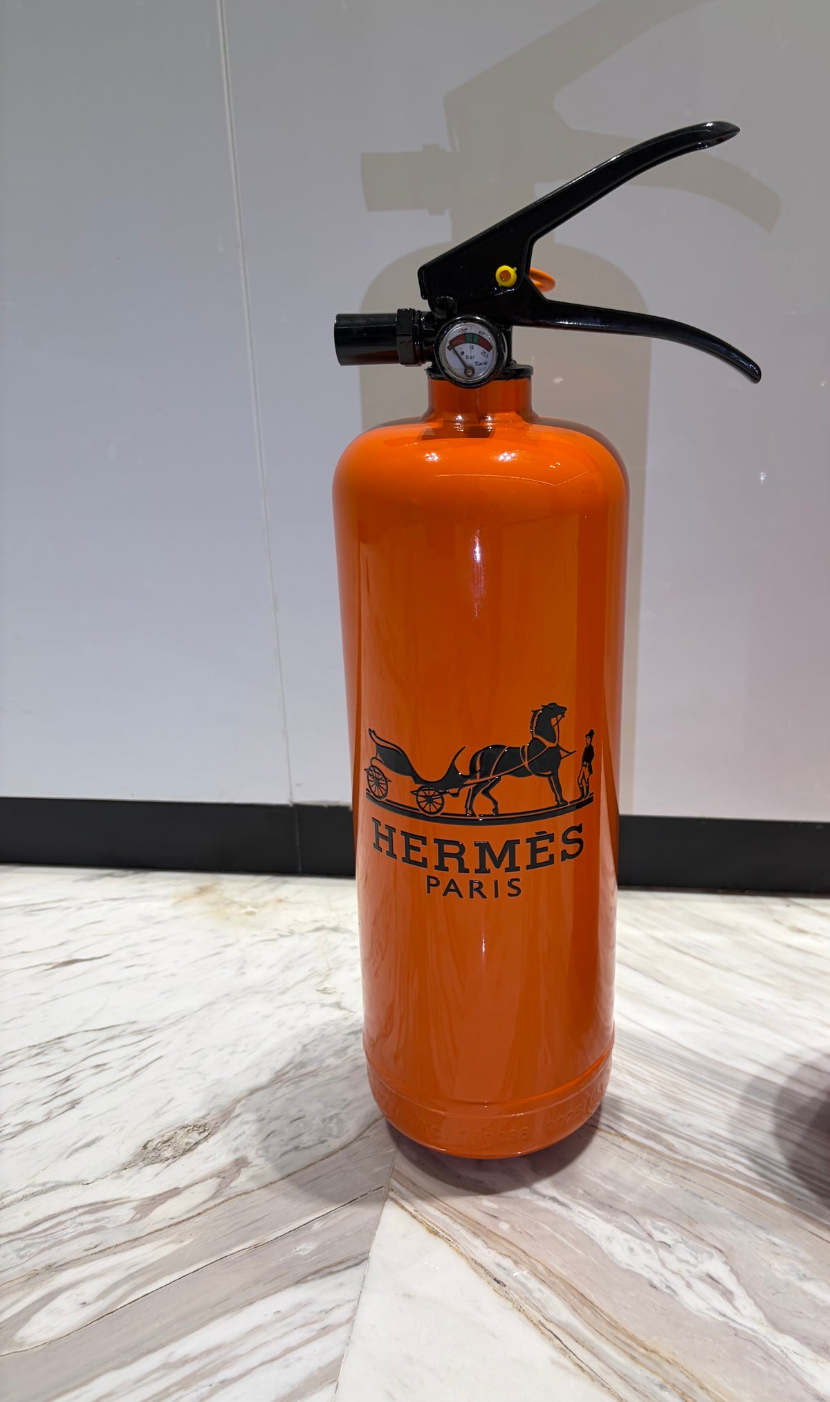 Orange Luxury-Inspired Decorative Fire Extinguisher