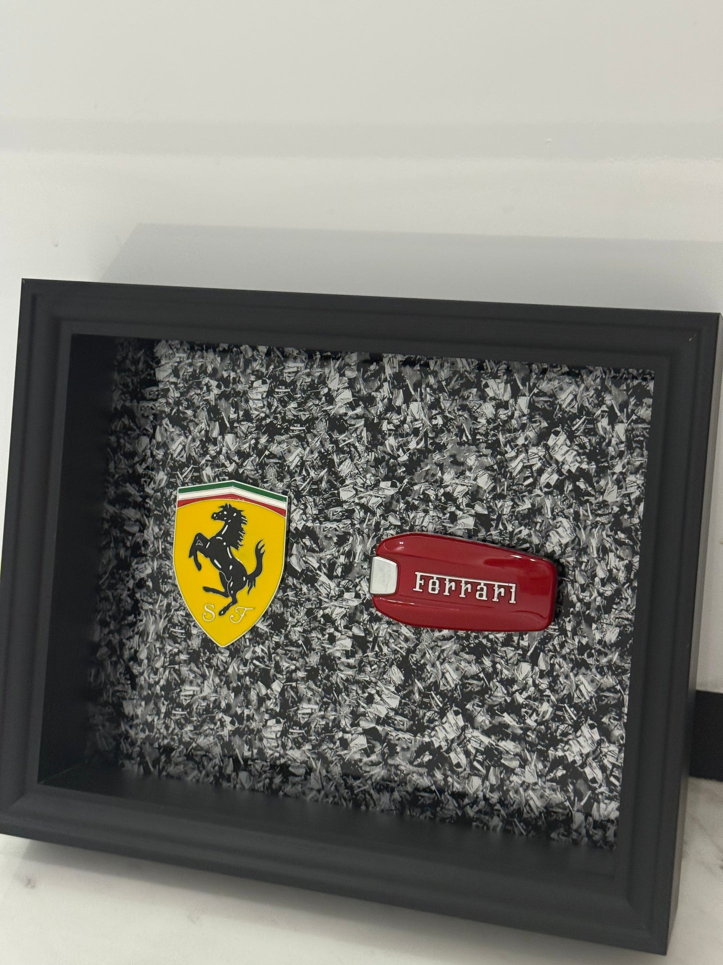 Automotive Inspired yellow shield Luxury Box Frame