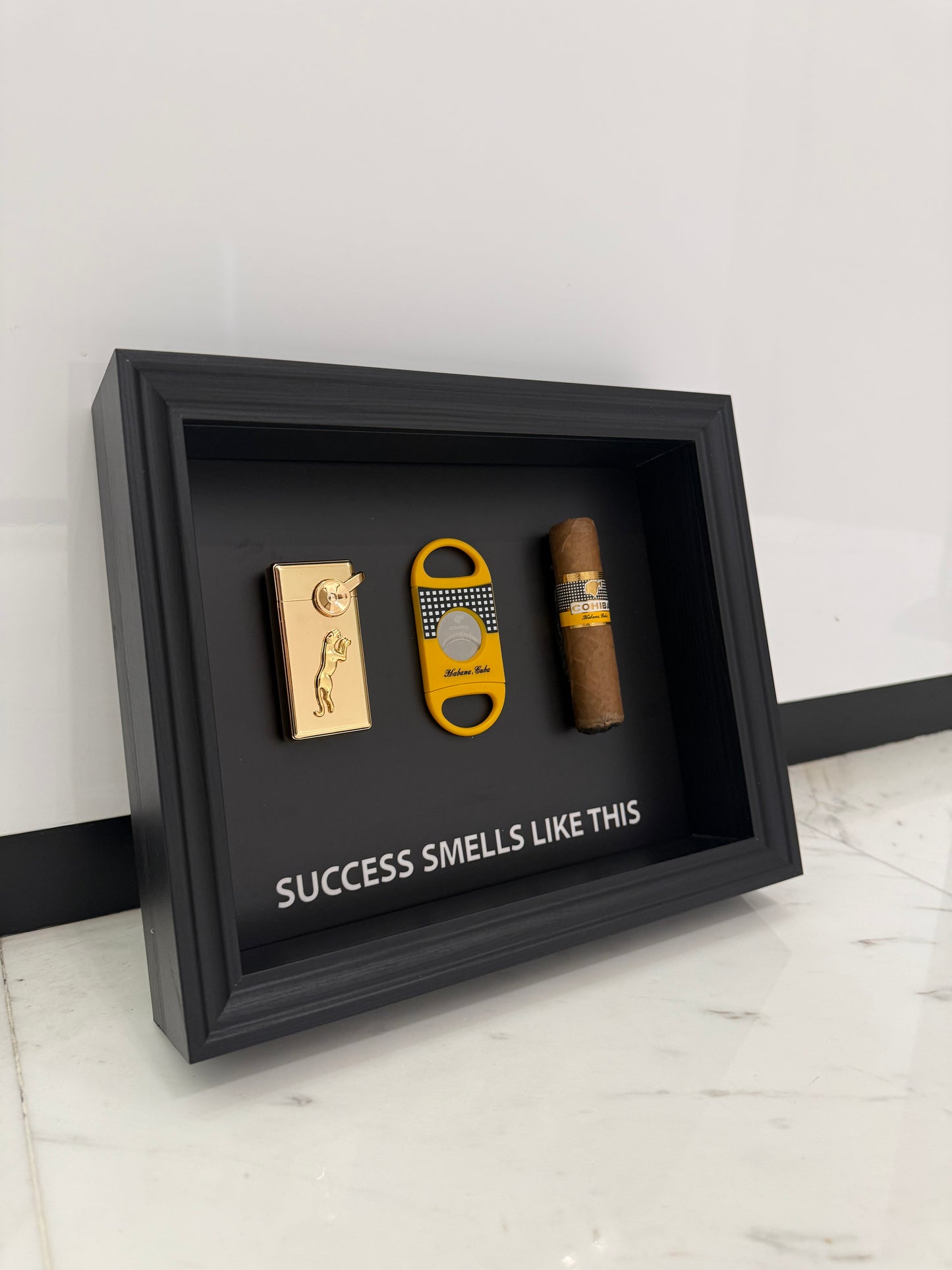 Success Smells Like This - Luxury Cigar Box Frame – A Statement for Winners