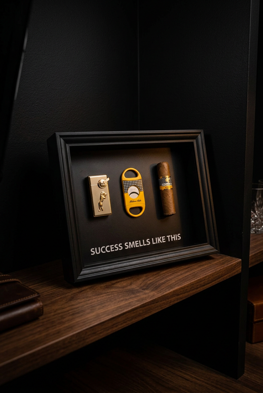 Success Smells Like This - Luxury Cigar Box Frame – A Statement for Winners