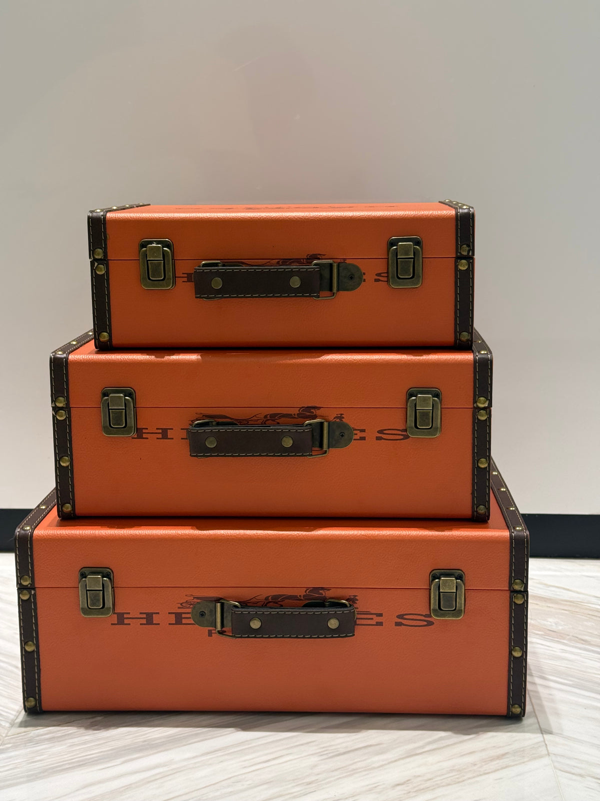 Hermes decoration Luggage set 3 pieces