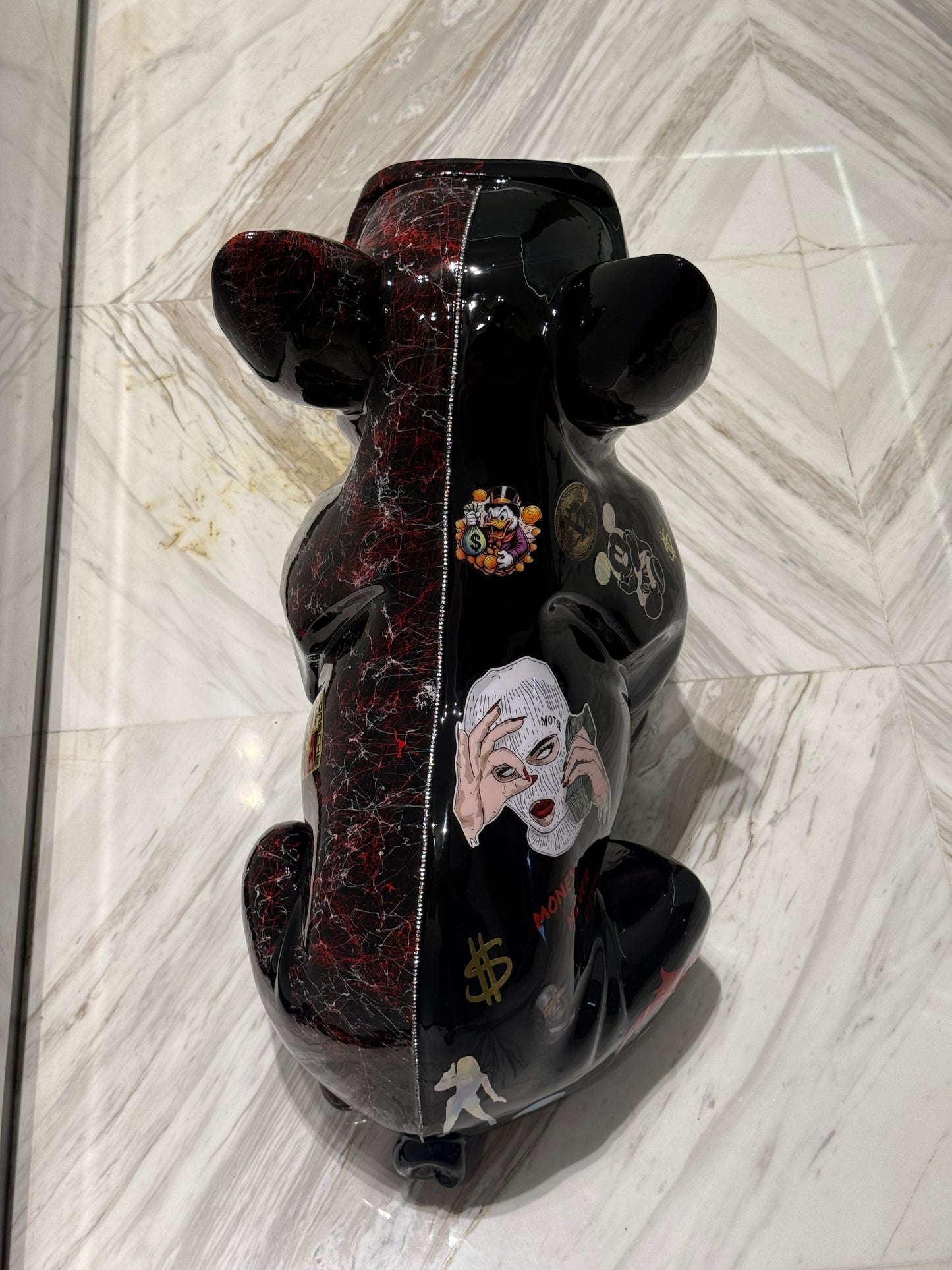 Automotive Dog Sculpture with marble effect