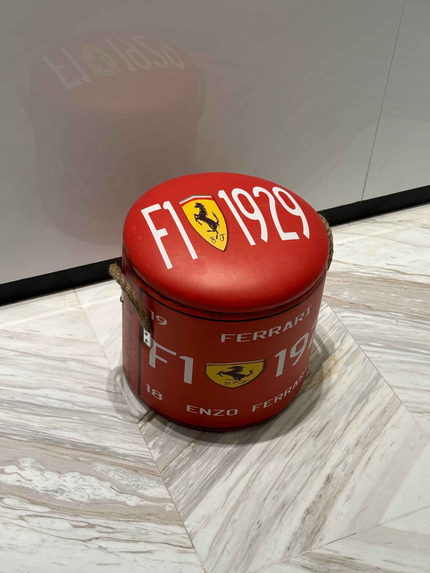 Luxury Racing-Inspired Storage Ottoman