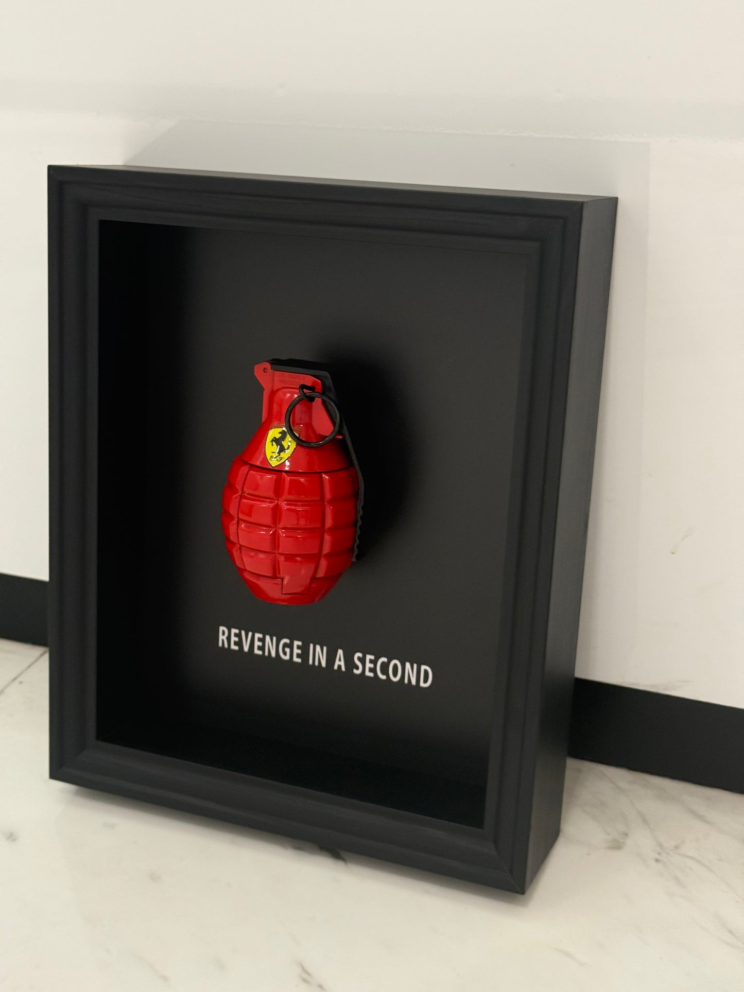 Revenge In A Second – Luxury Car Inspired Grenade Box Frame
