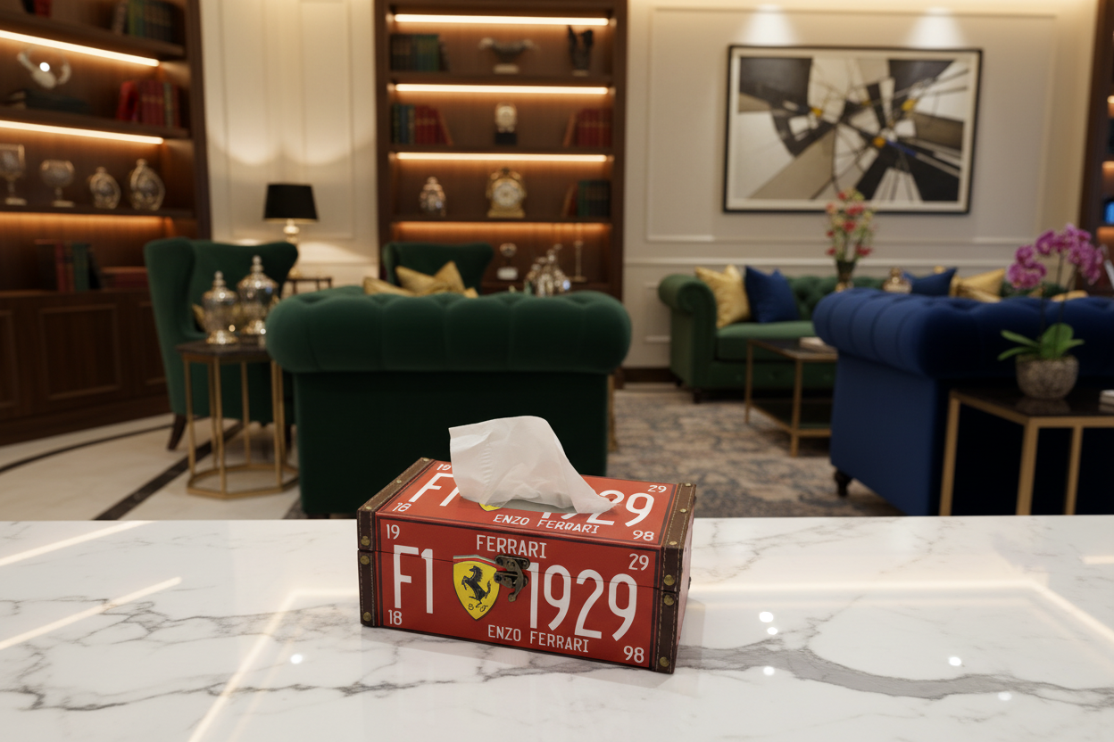 Ferrari-Inspired Luxury Tissue Box – Where Performance Meets Interior Style