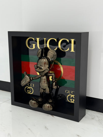 Grey Mickey in Gucci Frame – Modern Minimalism Meets Luxury