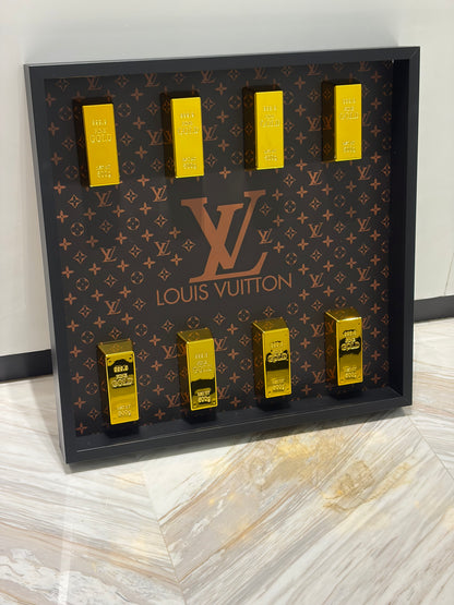 Luxury Gold Bar Collection Box Frame