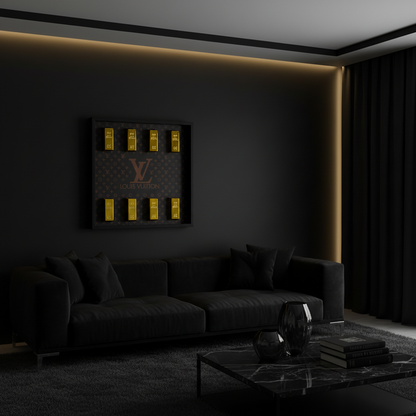 Luxury Gold Bar Collection Box Frame