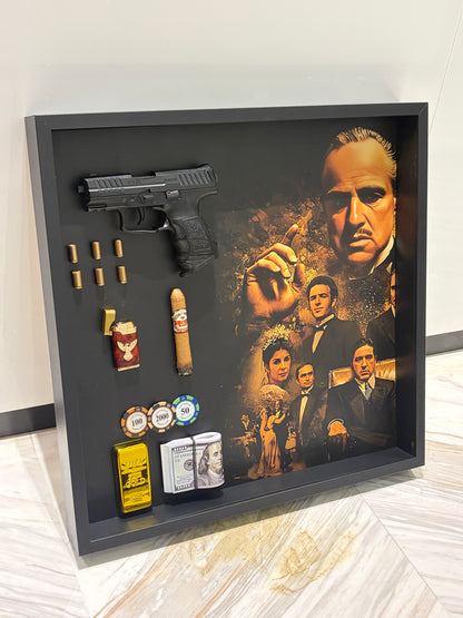 Legacy of Power Shadow Box Frame – Luxury Mafia Inspired Wall Art