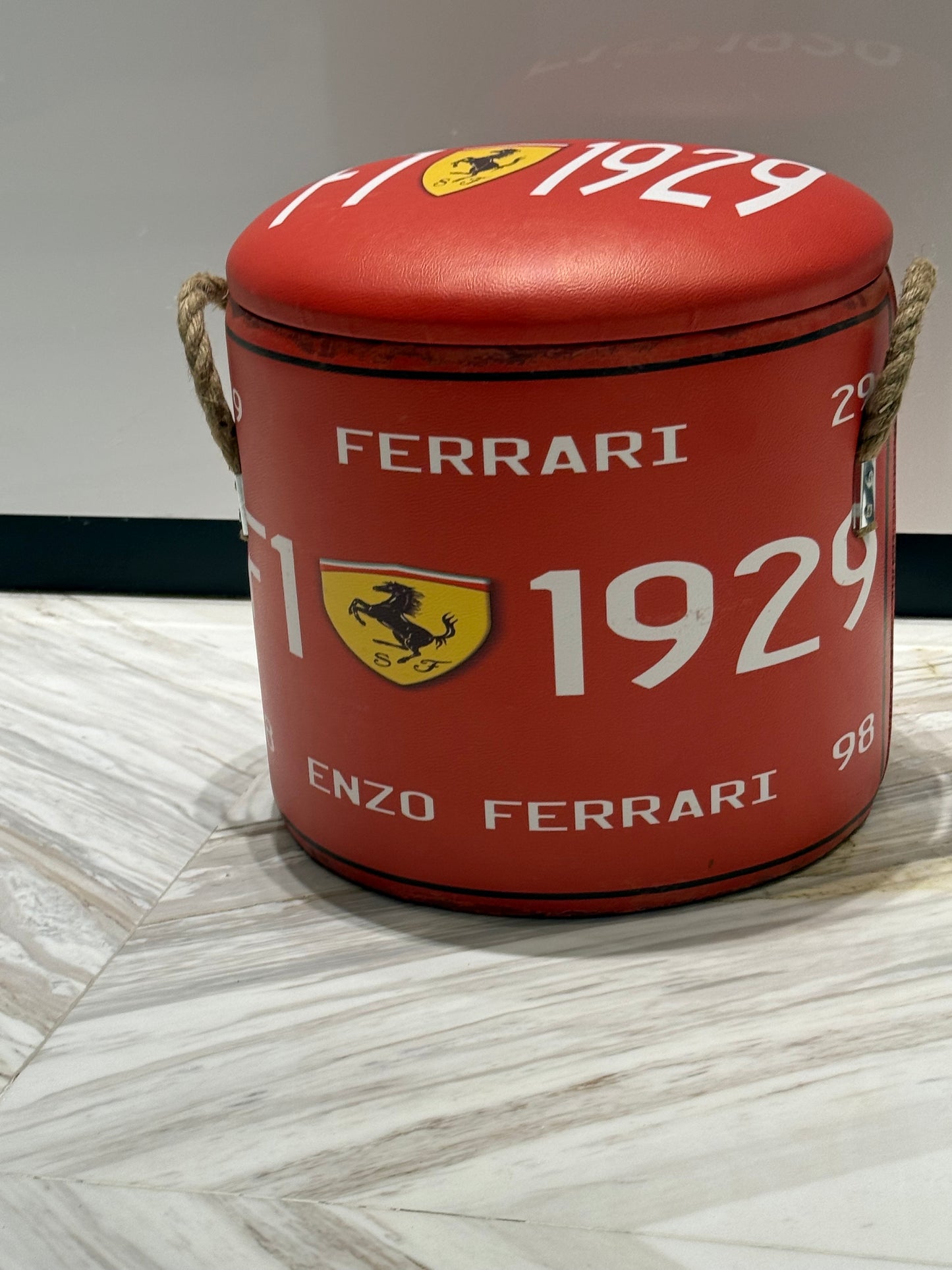 Luxury Racing-Inspired Storage Ottoman