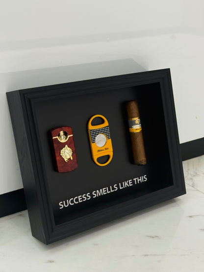 Success Smells Like This - Luxury Cigar Box Frame – A Statement for Winners