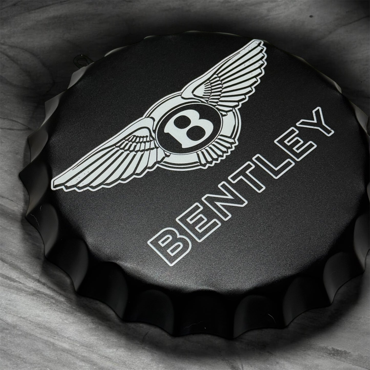 Automotive inspired Bottle Cap Wall Décor
