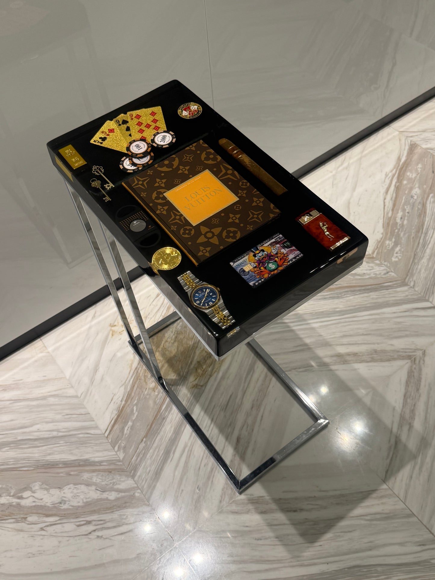 Louis Vuitton limited Edition no. 1 Square side Table
