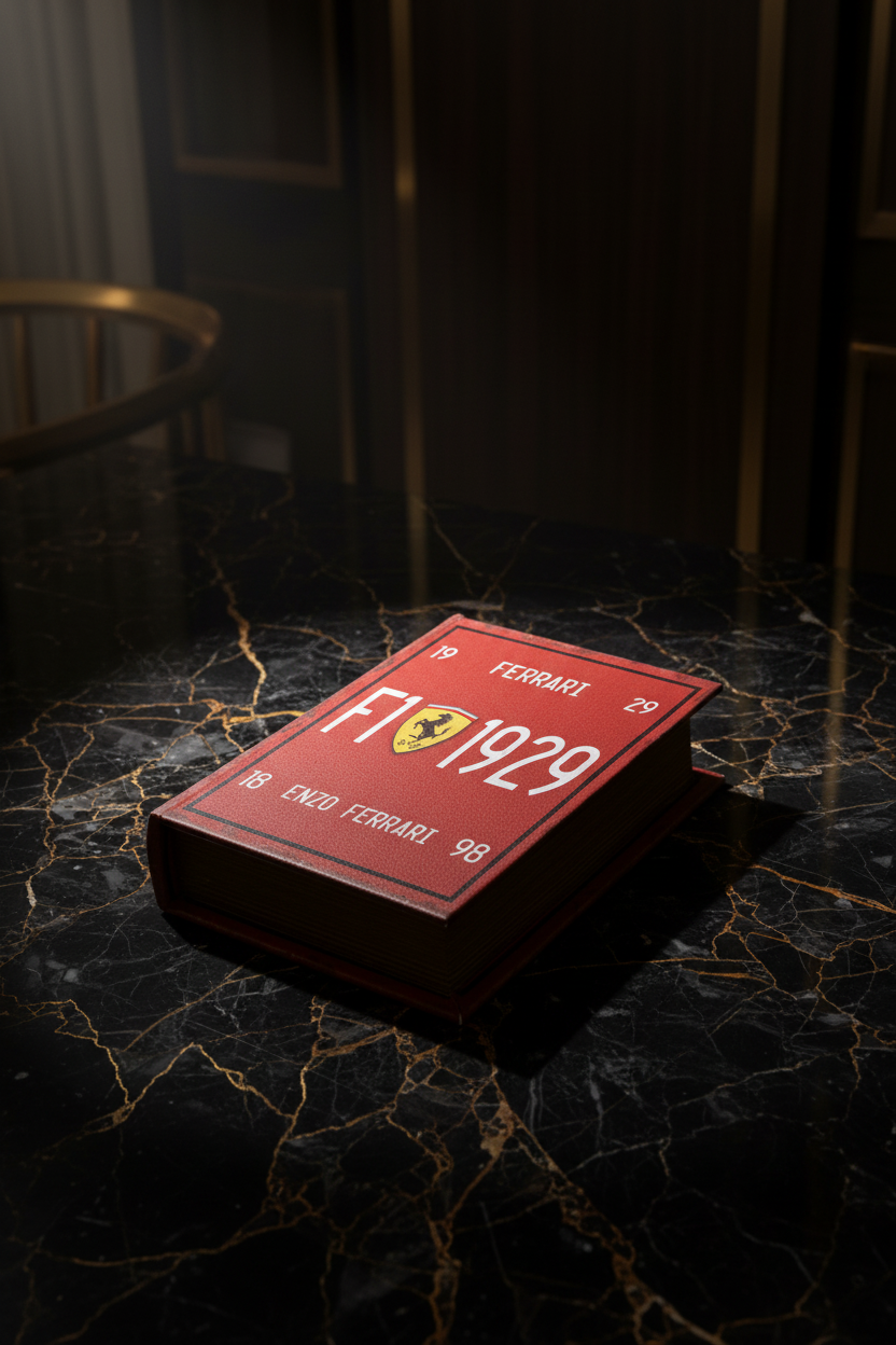 Vintage Racing-Inspired Hidden Storage Book