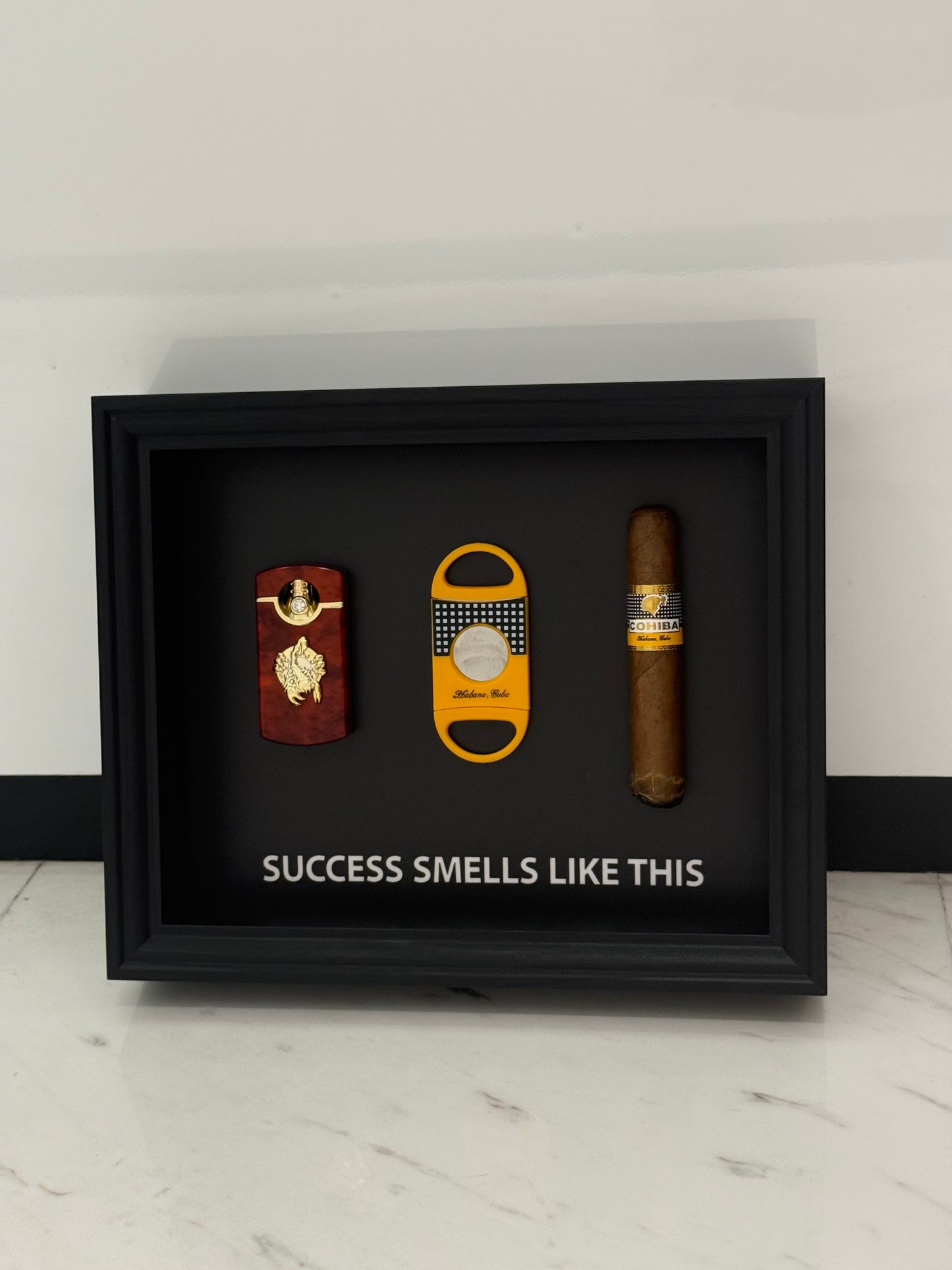 Success Smells Like This - Luxury Cigar Box Frame – A Statement for Winners