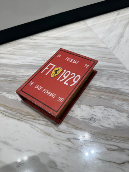 Vintage Racing-Inspired Hidden Storage Book