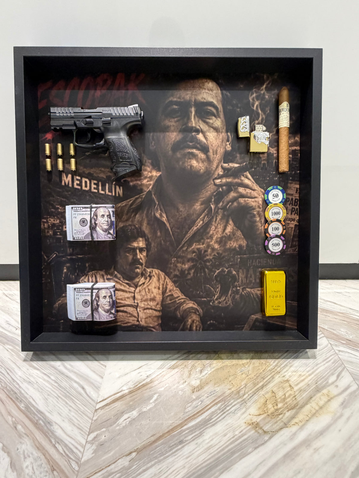 Shadow Box Frame – Luxury Mafia Inspired Wall Art