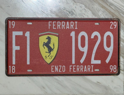 Vintage Racing-Inspired Metal Wall Plate
