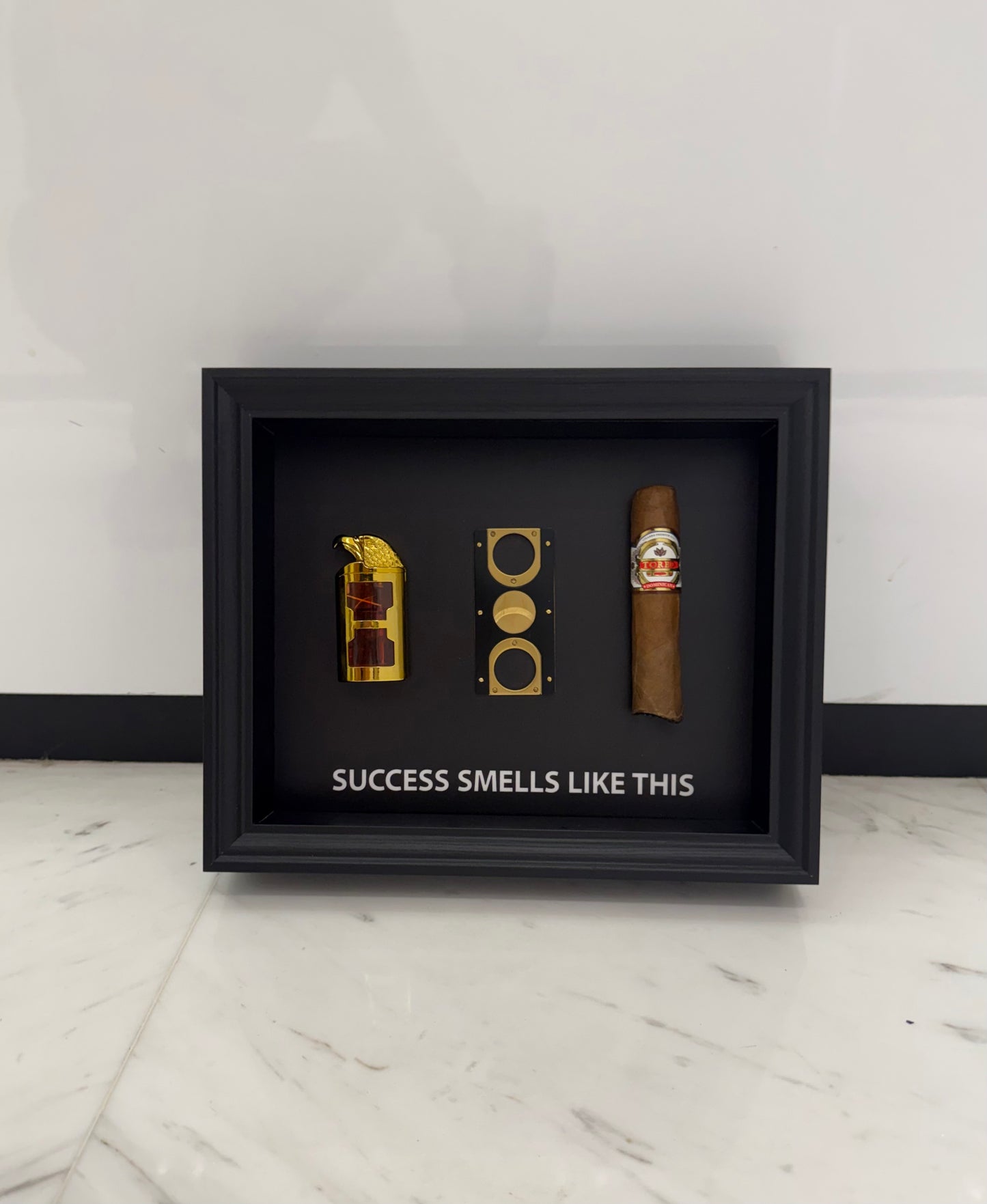 Success Smells Like This - Luxury Cigar Box Frame – A Statement for Winners