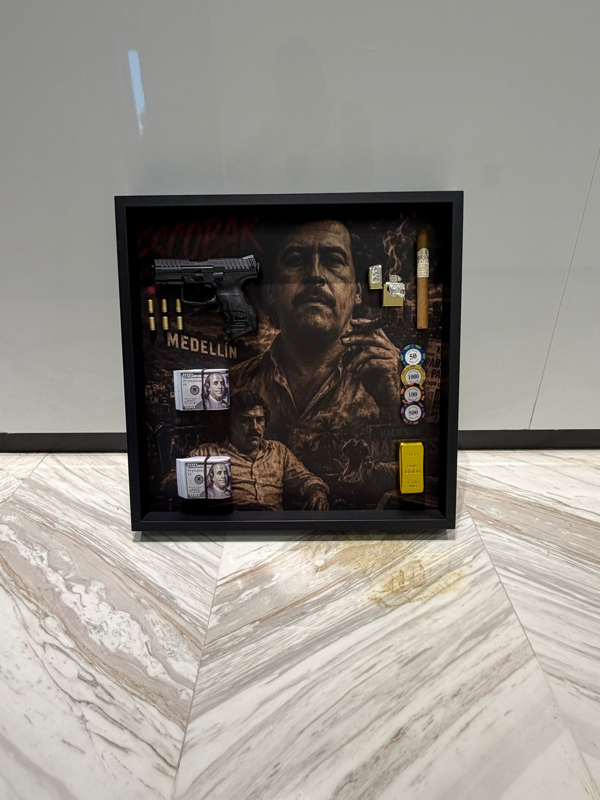Shadow Box Frame – Luxury Mafia Inspired Wall Art