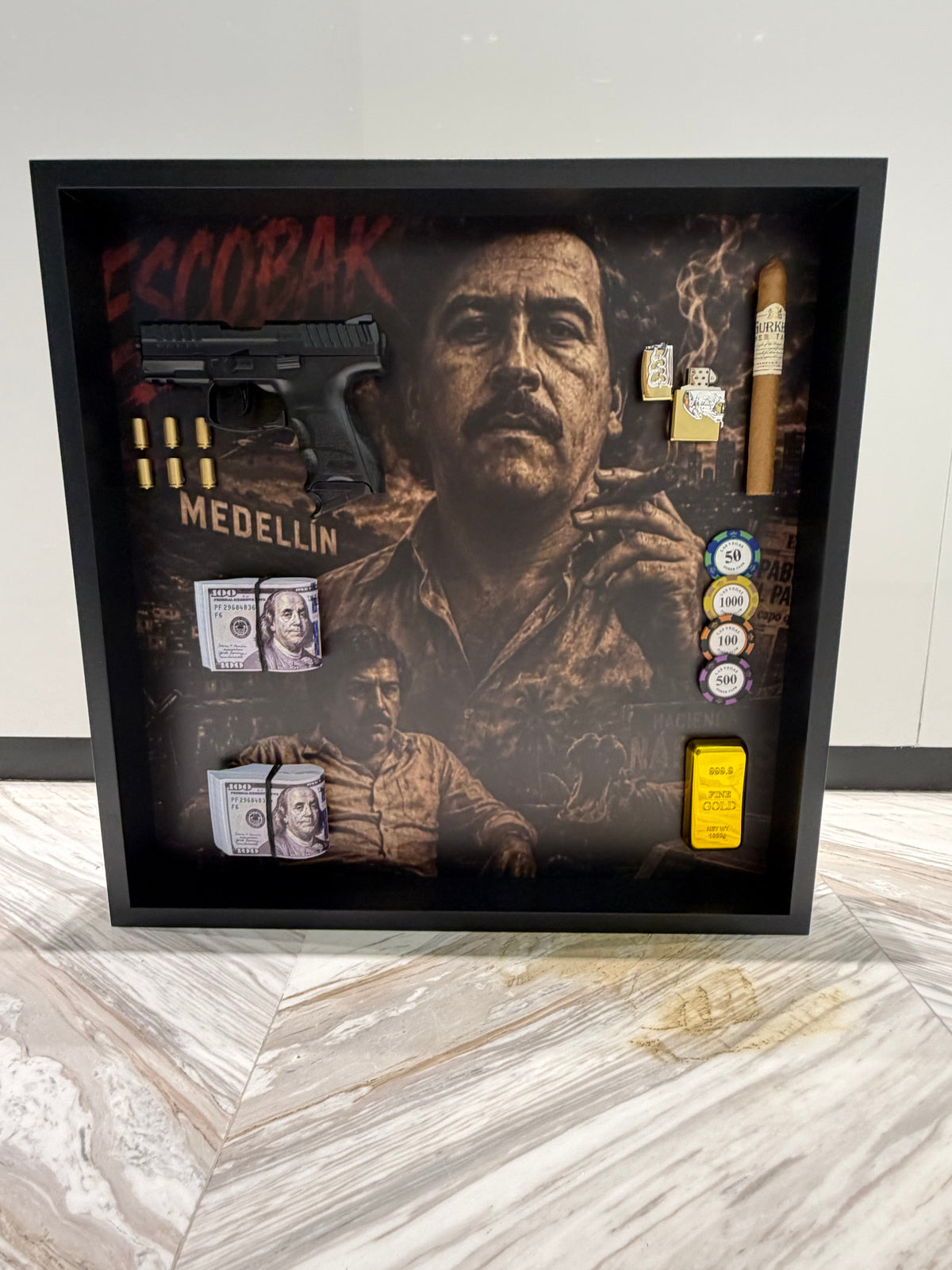 Shadow Box Frame – Luxury Mafia Inspired Wall Art
