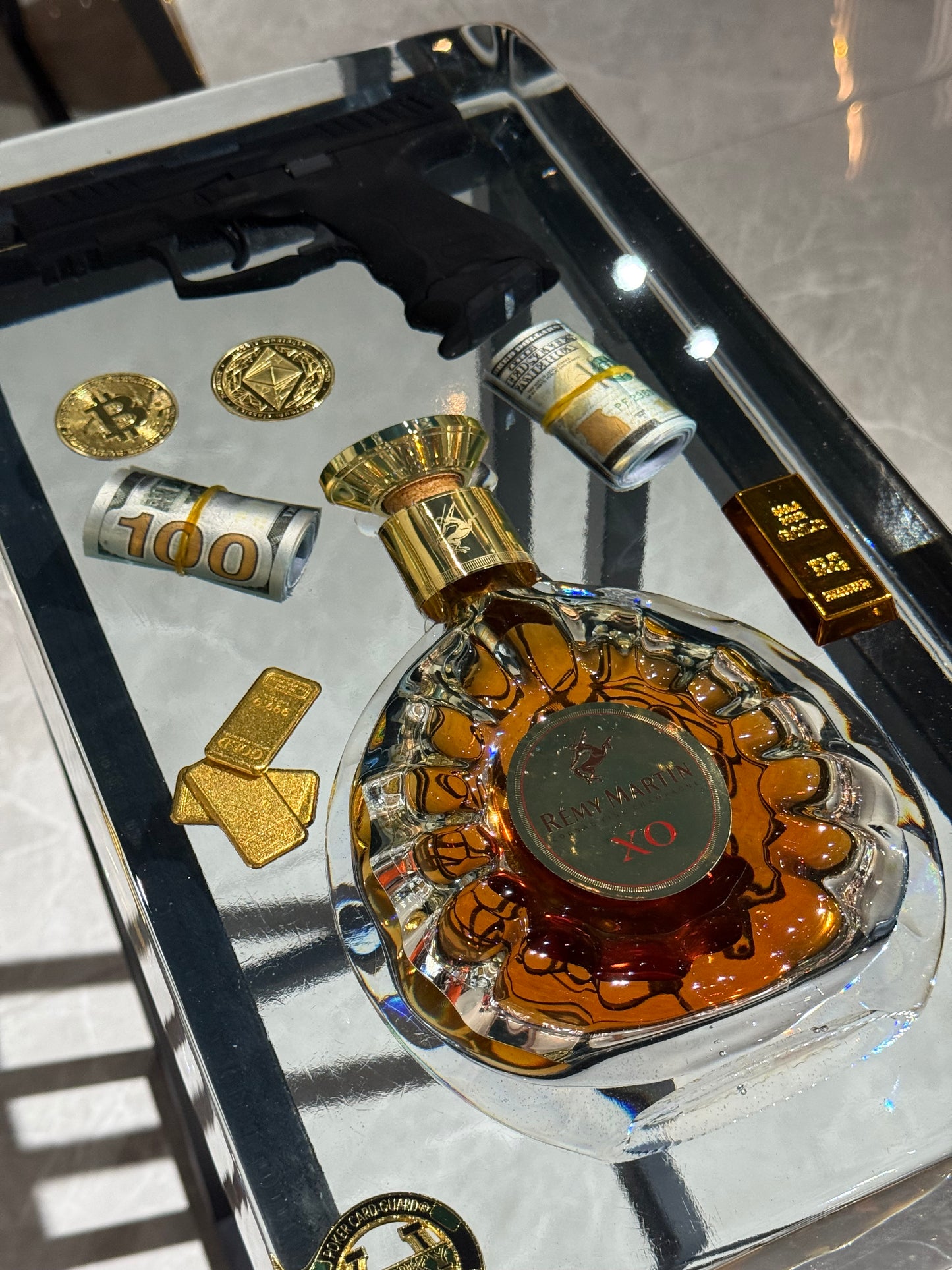 Remy Martin XO Square Side Table