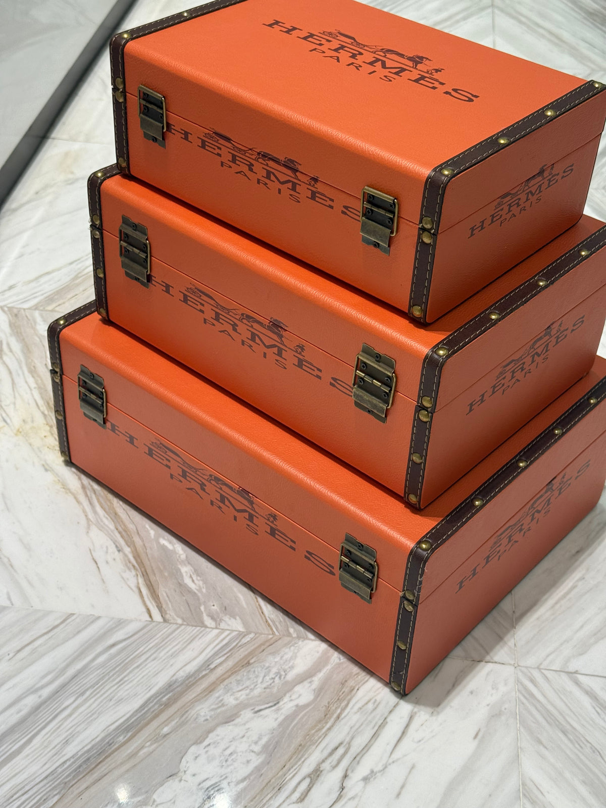 Hermes decoration Luggage set 3 pieces