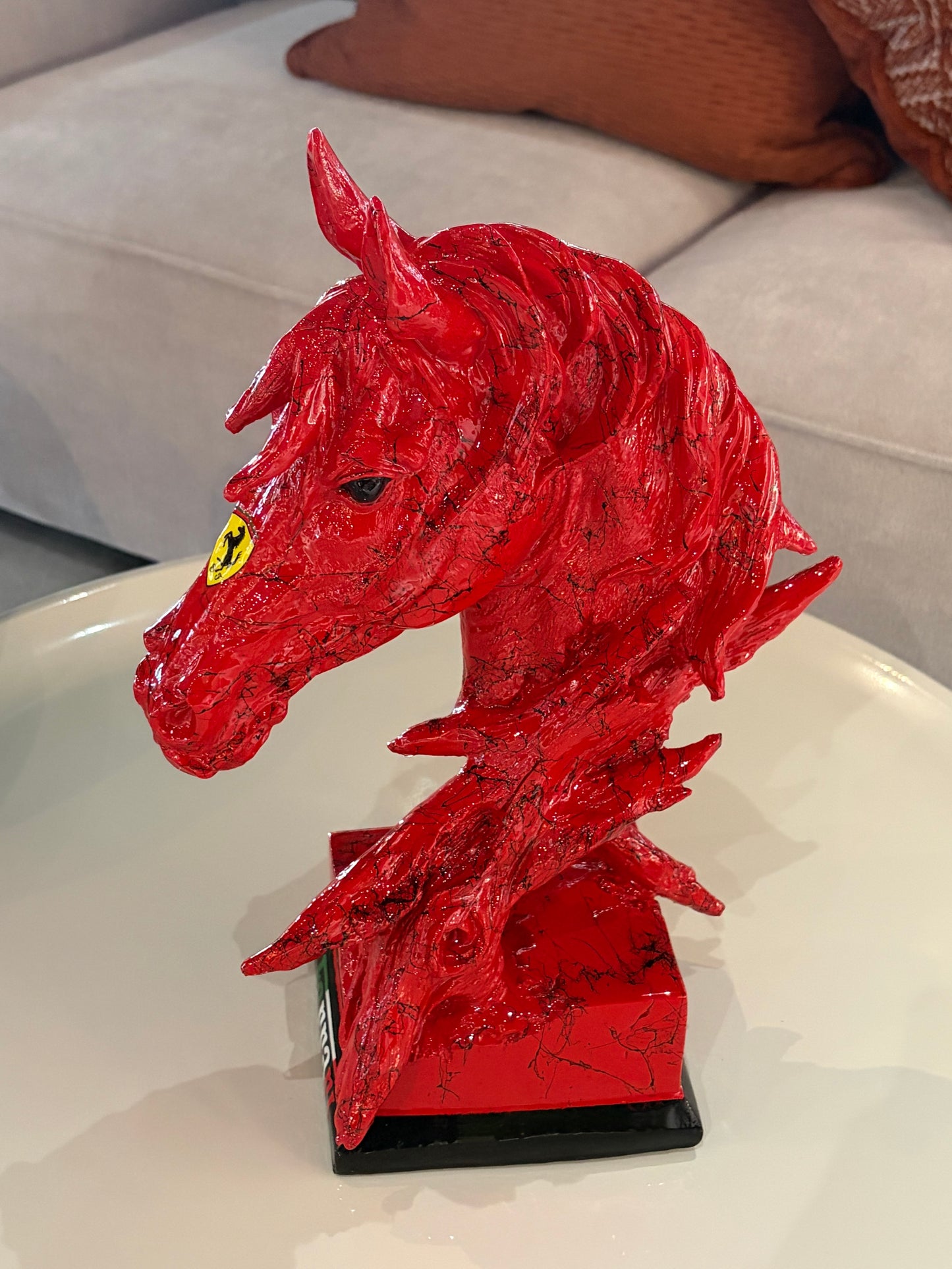 Automotive inspired Horse Sculpture - The Spirit of Power and Speed