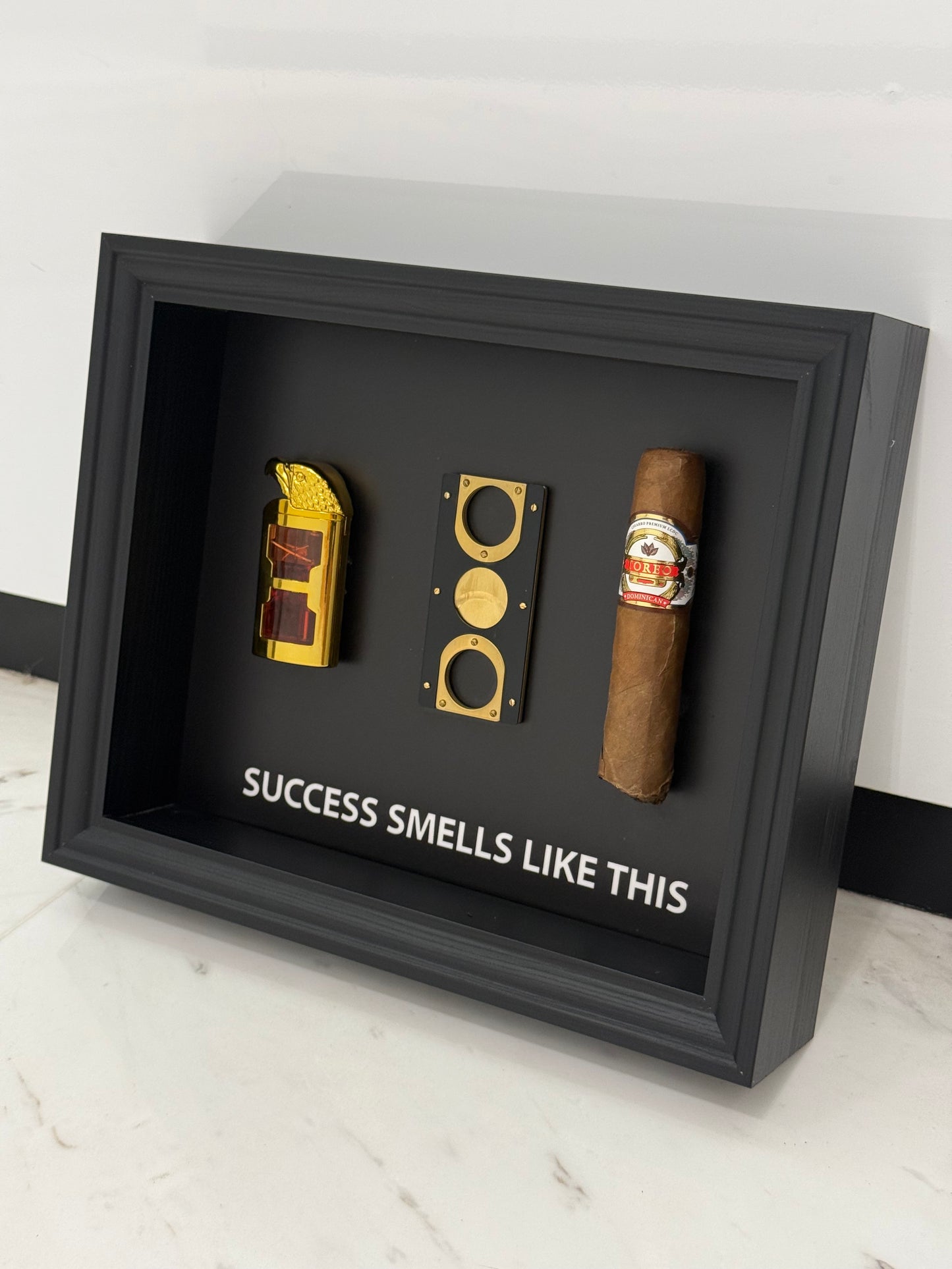 Success Smells Like This - Luxury Cigar Box Frame – A Statement for Winners