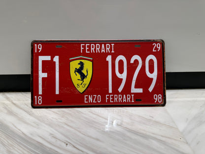 Vintage Racing-Inspired Metal Wall Plate