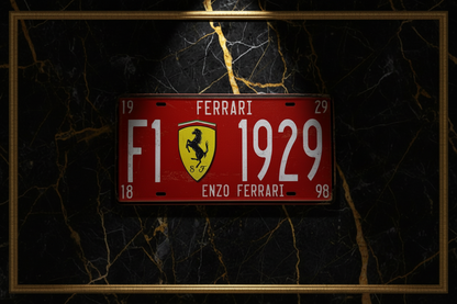 Vintage Racing-Inspired Metal Wall Plate