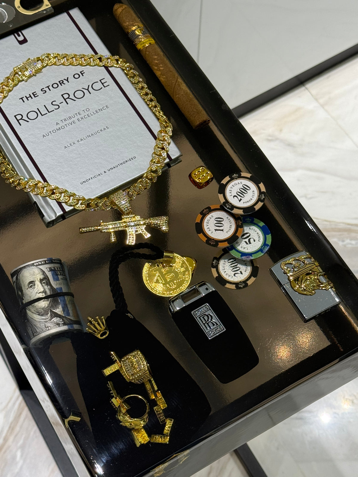 Rolls-Royce Inspired Luxury Display Table