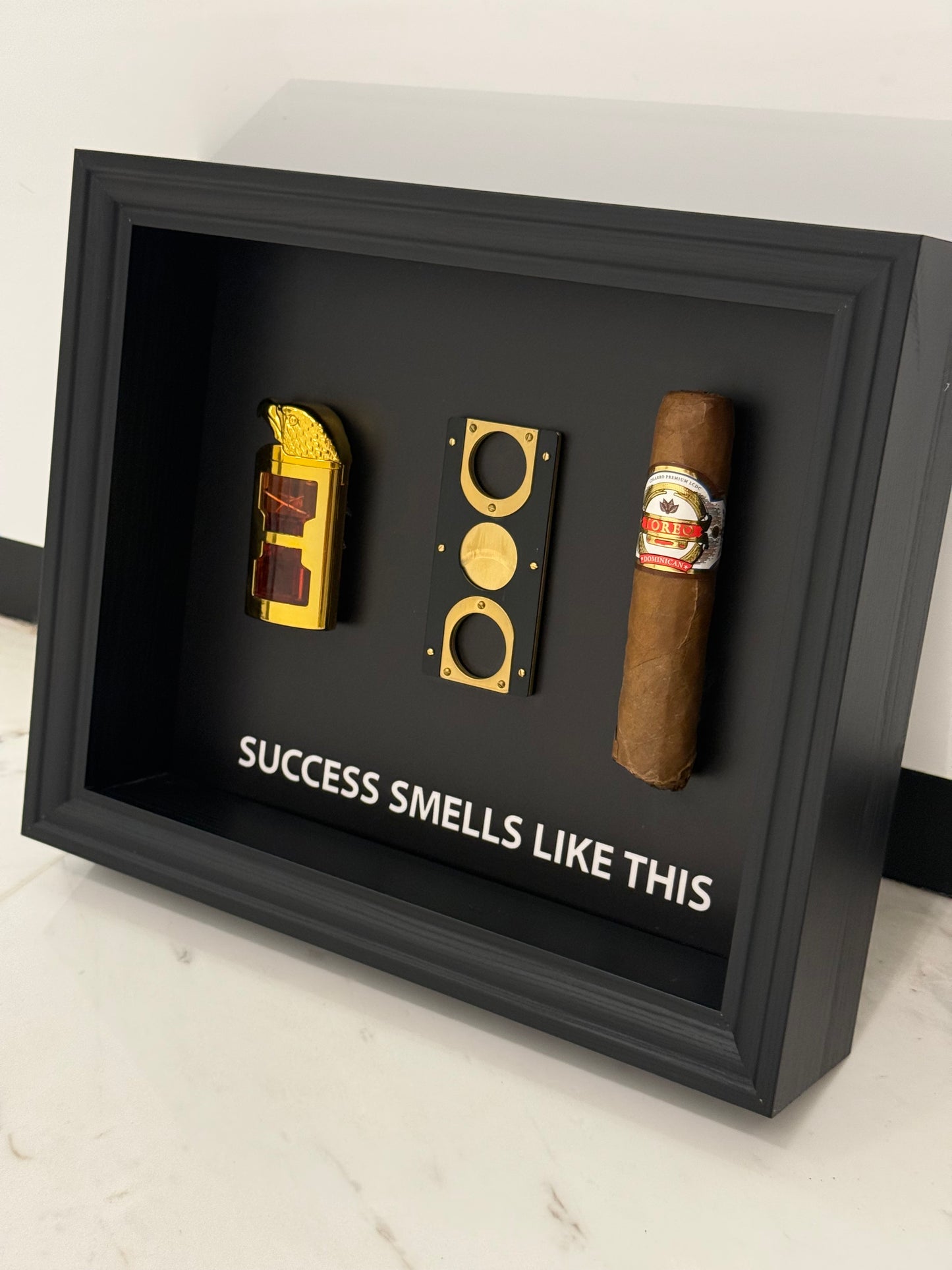 Success Smells Like This - Luxury Cigar Box Frame – A Statement for Winners