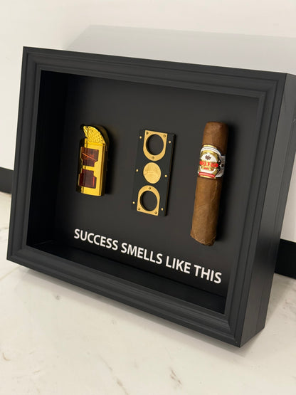 Success Smells Like This - Luxury Cigar Box Frame – A Statement for Winners