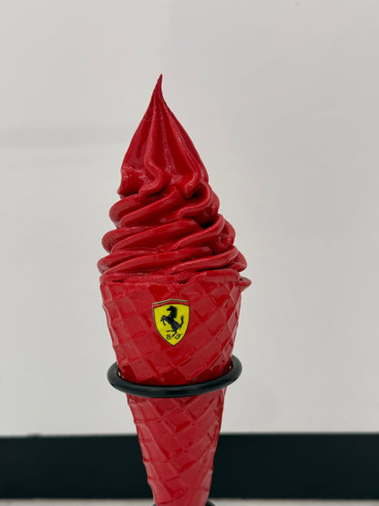 Red Motorsport-Inspired Decorative ice cream