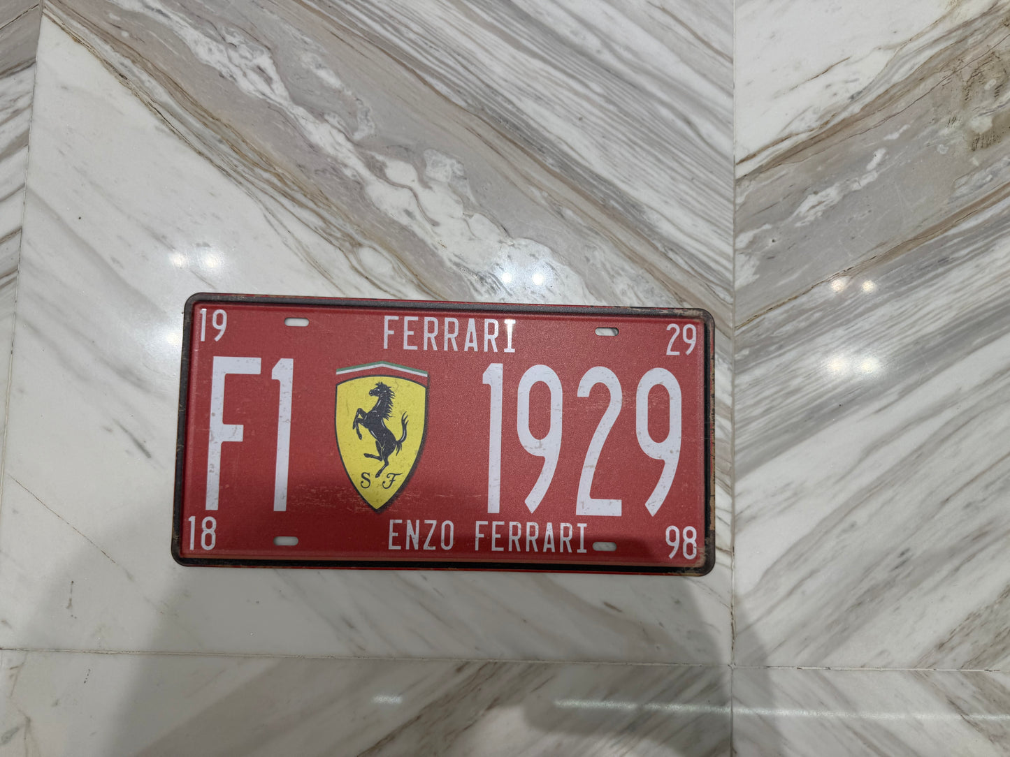 Vintage Racing-Inspired Metal Wall Plate