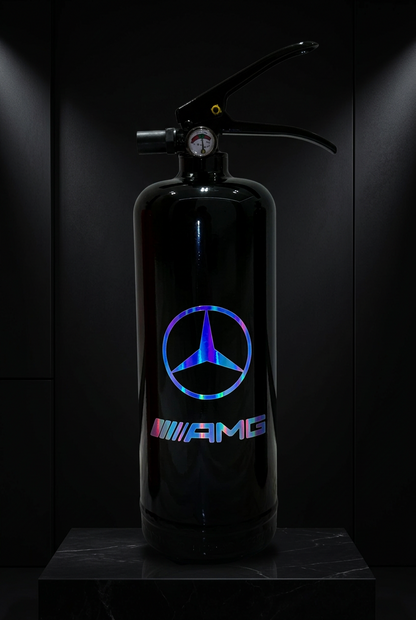 Black Performance-Inspired Decorative Fire Extinguisher