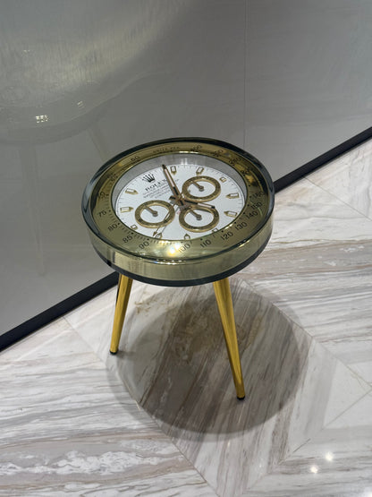 Handmade Luxury Timepiece-Inspired Round Side Table