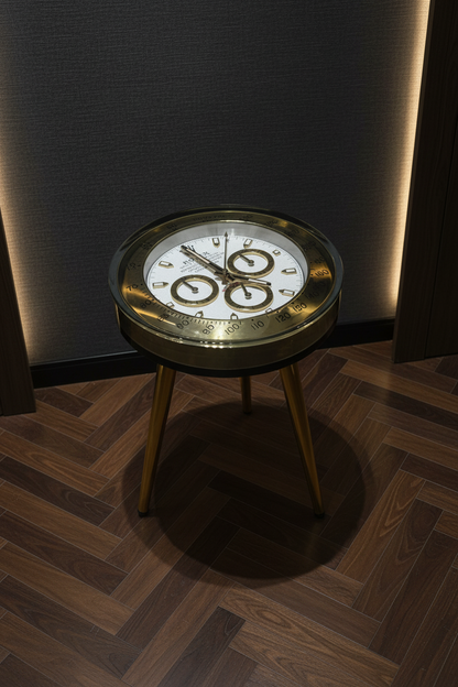 Handmade Luxury Timepiece-Inspired Round Side Table