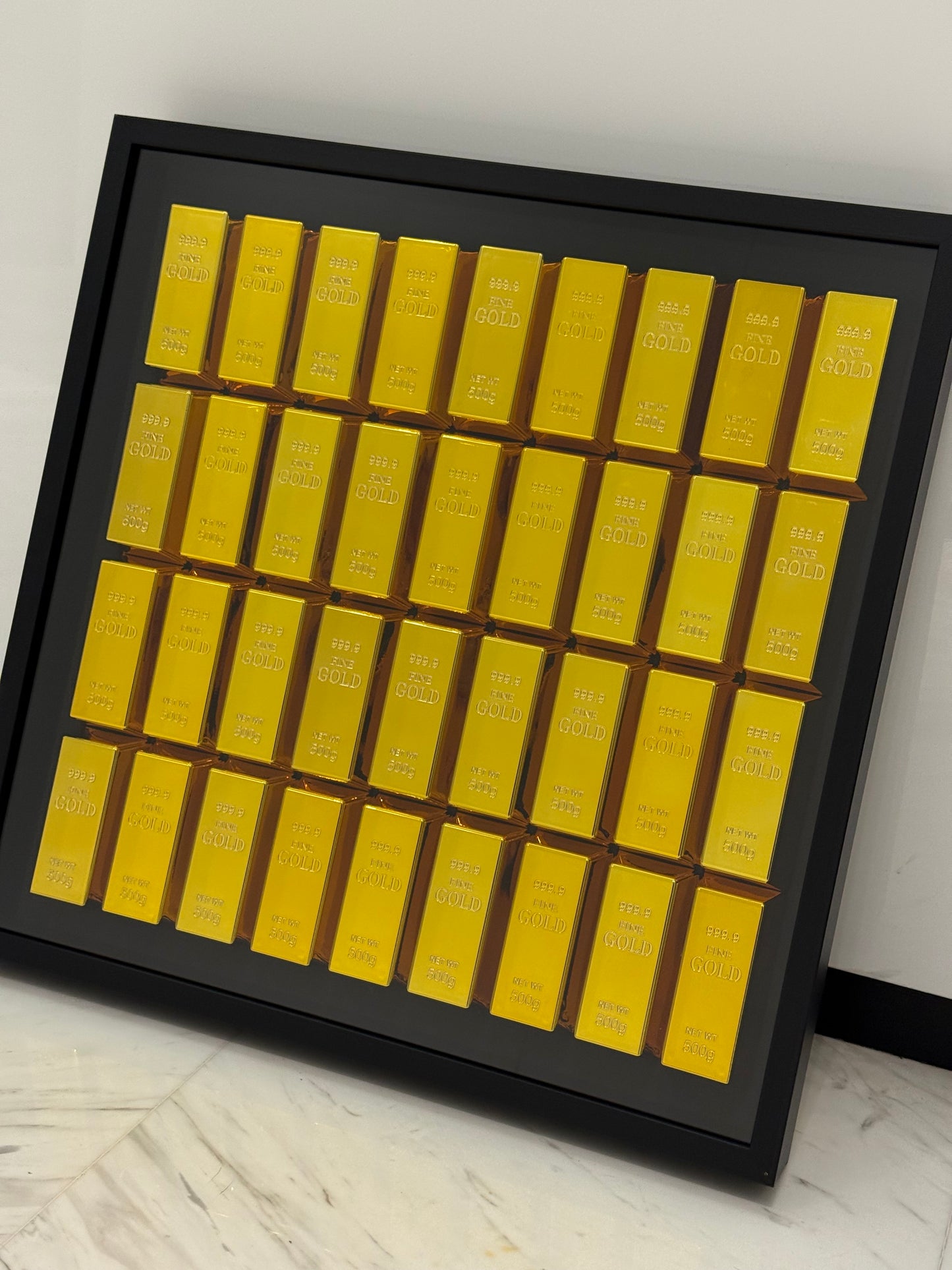 Gold bar Box Frame – The Ultimate Statement Piece