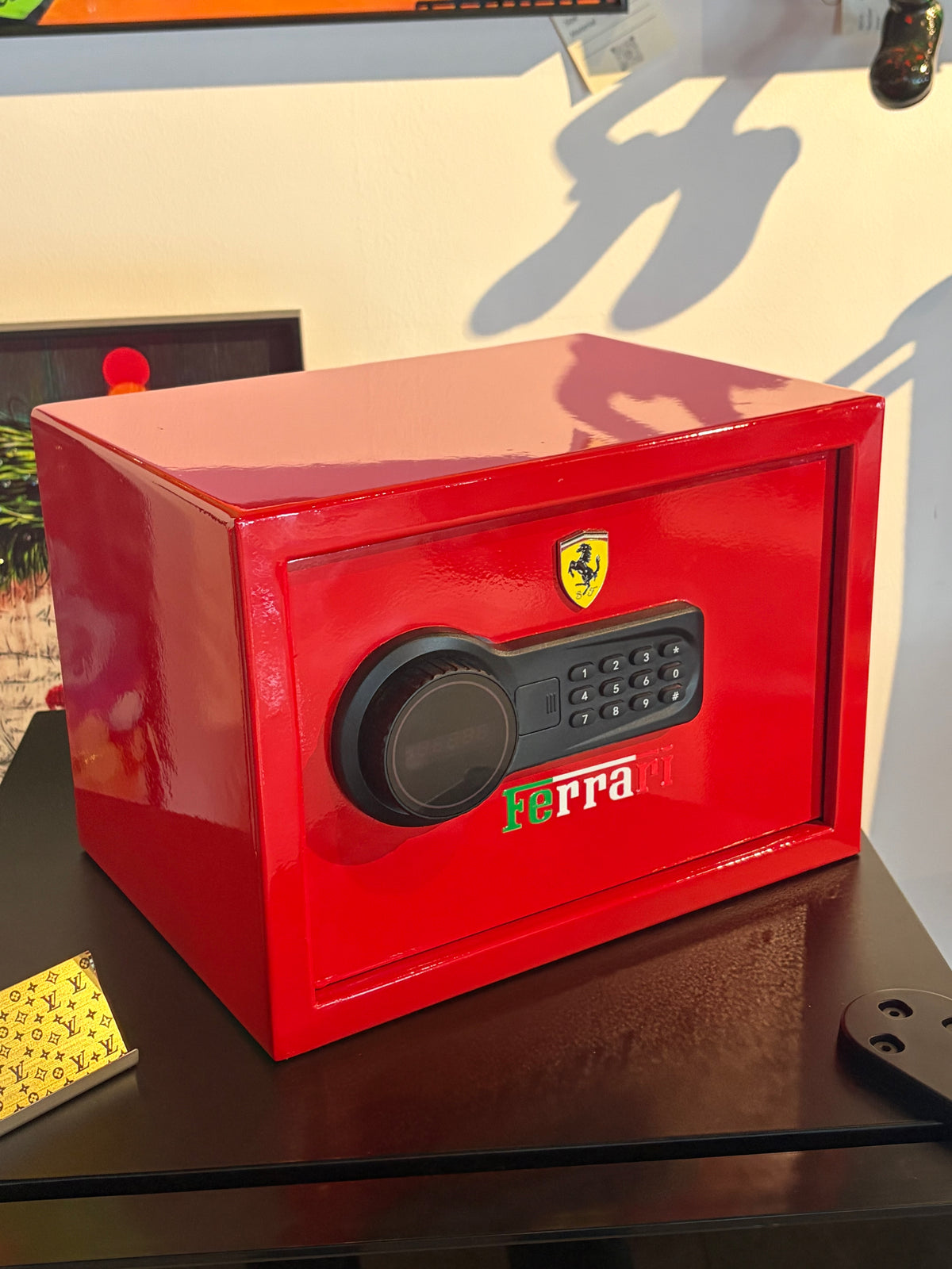 Red Racing-Inspired Safe Box – Statement Storage for Luxury Interiors
