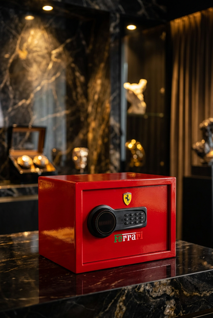 Red Racing-Inspired Safe Box – Statement Storage for Luxury Interiors