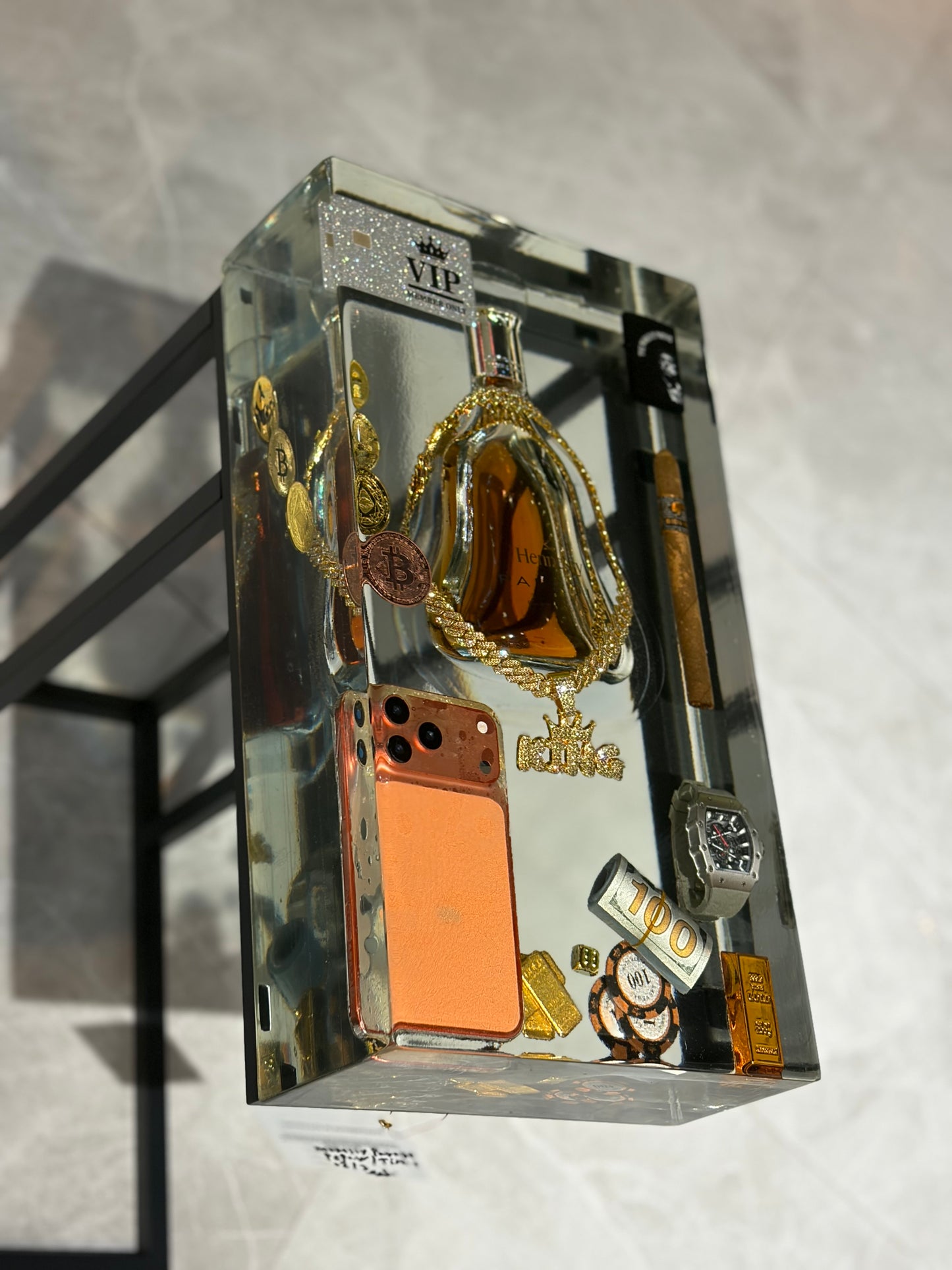 Luxury Lifestyle Handcrafted Resin Side Table