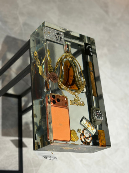 Luxury Lifestyle Handcrafted Resin Side Table