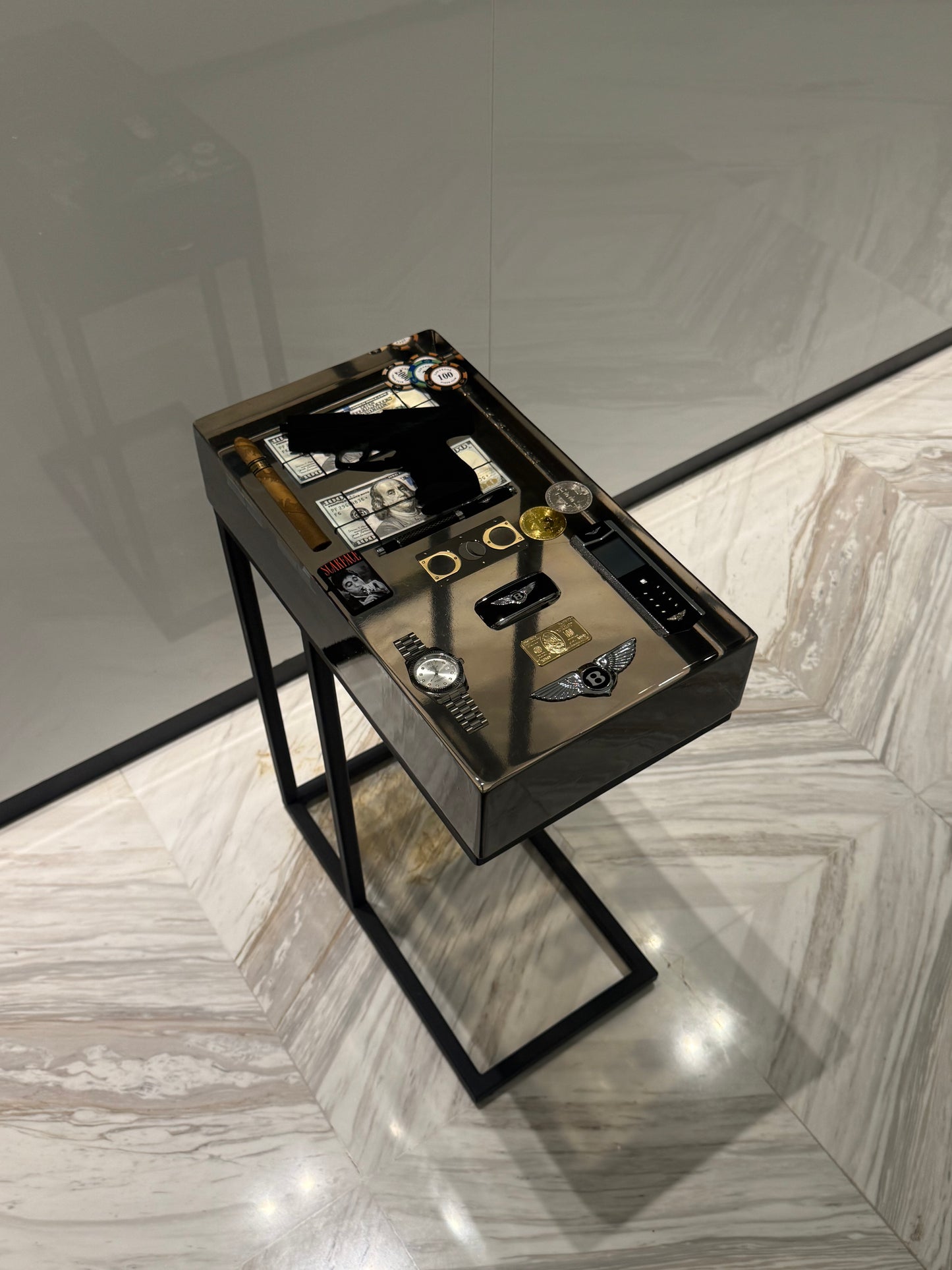 Bentley limited Edition no. 1 Square side Table